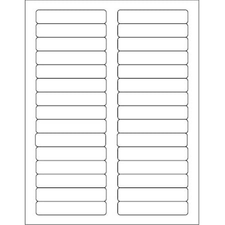 Officespace 3.44 x 0.66 in. White Rectangle Laser Labels, 3000PK OF2823535